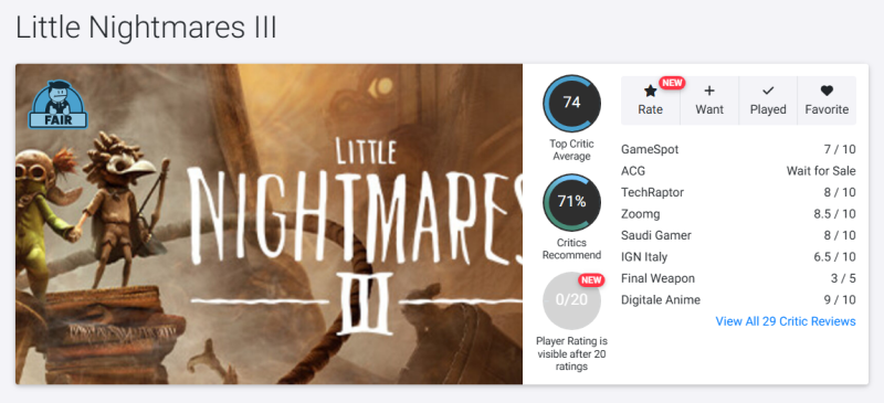 Слишком безопасный триквел: Появились первые обзоры  Little Nightmares III